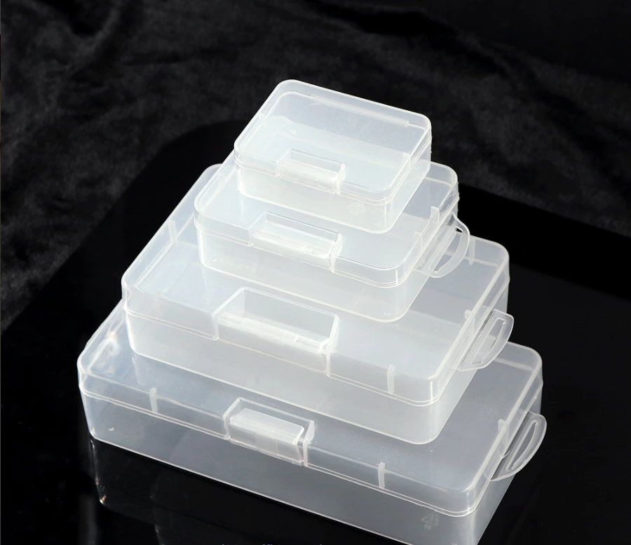 Boîte à bijoux transparente Portable Mini pilules pièces étui boîte de  rangement transparente clous vis organisateur mallette de rangement scellée  Wweixi 