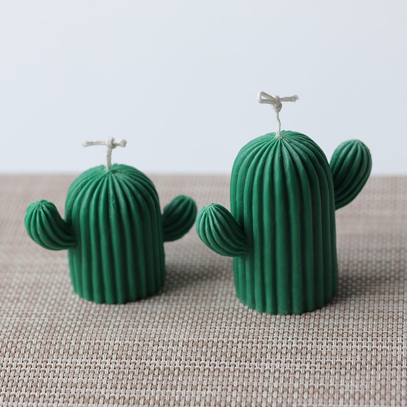 Moule Cactus 3D,Forme Bougie Moule Silicone Bougie Moule Savon Artisanat Moule DIY