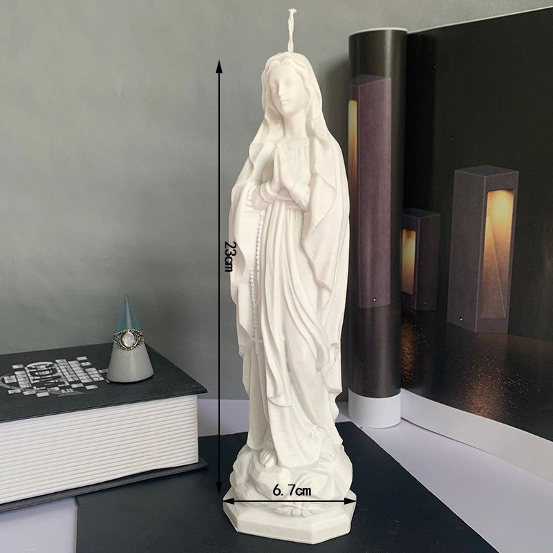 Moule bougie statue classique, moule en silicone saints chrétiens, moules Jésus Christ, moules Vierge Marie