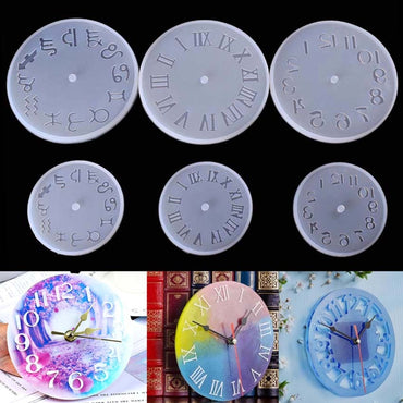 Moule cadran chiffres arabes pour horloge résine epoxy diy