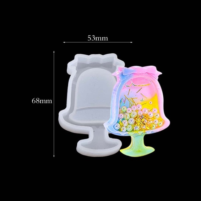 Moules mignons kawaii parfum bouteille pour shakers en résine epoxy