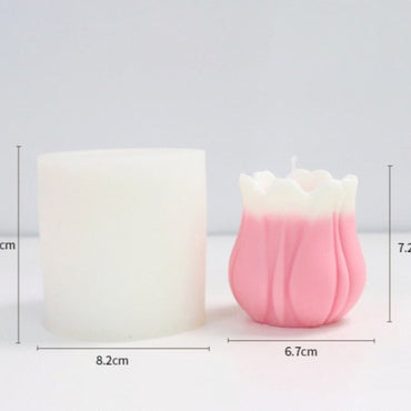 Moule en silicone bougie savon résine fleur de tulipe 3D
