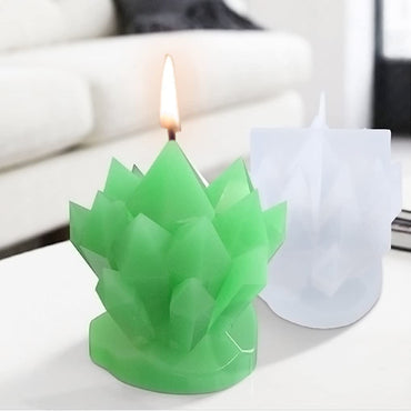 Moule haute qualité cluster amas de cristaux 3D en silicone pour bougies